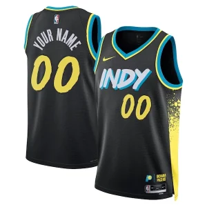 Indiana Pacers Confortable Nike Unisex 2023/24 Custom Swingman Jersey Black City Edition