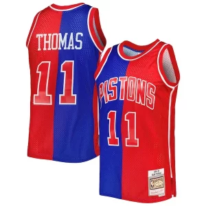 Isiah Thomas Isiah Thomas Hardwood Captivant Classics 1988/89 Split Swingman Jersey Blue/Red