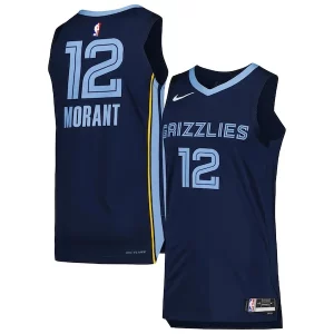 Ja Morant Memphis Grizzlies Nike Authentic Jersey Association Edition Gracieux Navy