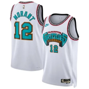 Ja Morant Memphis Grizzlies Nike Unisex 2024/25 Exquisite Swingman Jersey White Classic Edition