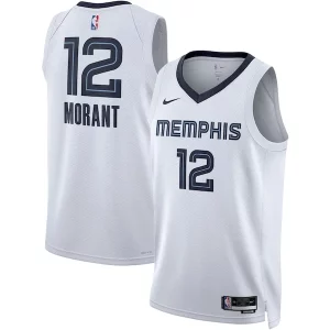 Ja Gracieux Morant Memphis Grizzlies Nike Unisex Swingman Jersey Association Edition White/Navy