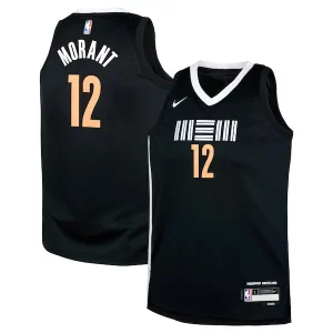 Ja Morant Memphis Grizzlies Nike Dashing Youth Swingman Replica Jersey City Edition Black