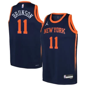 Jalen Haut de gamme Brunson New York Knicks Jordan Brand Youth Swingman Jersey Statement Edition Navy