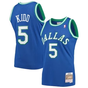 Jason Exclusif Kidd Dallas Mavericks 1994/95 Hardwood Classics Swingman Jersey Blue