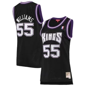 Jason Williams Sacramento Kings Women's 2000/01 Hardwood Classics Swingman Stylish Jersey Black