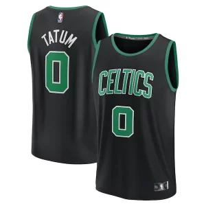 Jayson Tatum Boston Celtics Fast Break Replica Confortable Player Jersey Statement Edition Black