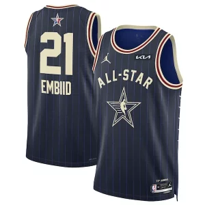 Joel Embiid Jordan Brand Unisex 2024 NBA Superbe All Star Game Swingman Jersey Navy