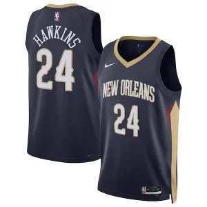Jordan Hawkins New Confortable Orleans Pelicans Nike Unisex Swingman Jersey Icon Edition Navy