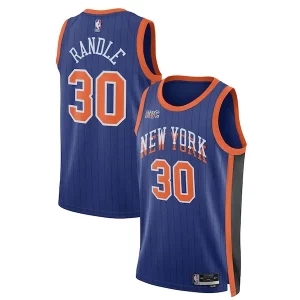 Julius Randle New York Knicks Nike Unisex 2023/24 Swingman Personalisable Jersey Blue City Edition
