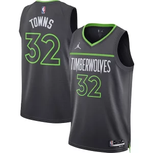 Karl Éclatant Anthony Towns Minnesota Timberwolves Jordan Brand Unisex Swingman Jersey Statement Edition Charcoal