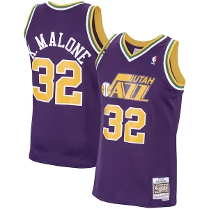 Karl Malone Commémoratif Utah Jazz 1991/92 Hardwood Classics Swingman Jersey Purple