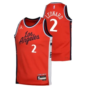 Kawhi Gracieux Leonard LA Clippers Jordan Brand Youth Swingman Jersey Statement Edition Red