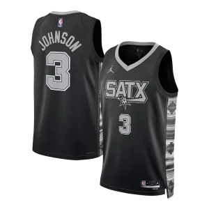 Keldon Johnson San Uniques Antonio Spurs Jordan Brand Unisex Swingman Jersey Statement Edition Black