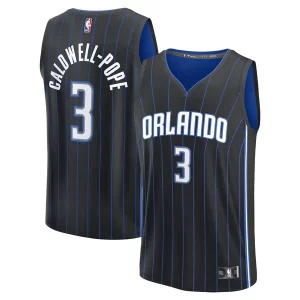 Kentavious Caldwell Pope Orlando Magic Youth Confortable Fast Break Replica Player Jersey Icon Edition Black