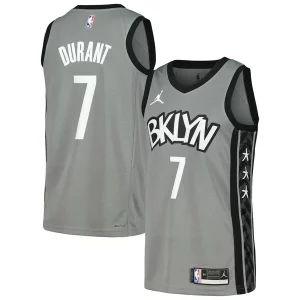 Kevin Durant Brooklyn Nets Nike Swingman Player Jersey Notable Statement Edition Gray/Blue
