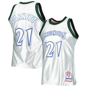 Kevin Garnett Élégant Minnesota Timberwolves 1997/98 Hardwood Classics 75th Anniversary Swingman Jersey Platinum