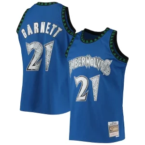 Kevin Garnett Minnesota Timberwolves 2003/04 Hardwood Classics NBA 75th Anniversary Diamond Swingman Stylish Jersey Blue