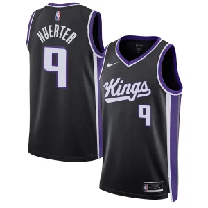Kevin Huerter Sacramento Kings Nike Unisex Swingman Jersey Association Luxueux Edition Black
