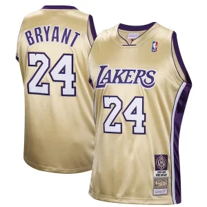 Kobe Bryant Los Angeles Admirable Lakers Hall of Fame Class of 2020 #24 Authentic Hardwood Classics Jersey Gold
