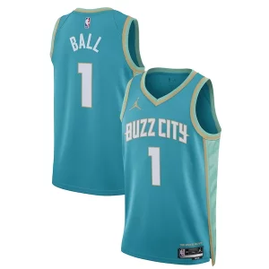 LaMelo Ball Charlotte Hornets Jordan Distingué Brand Unisex 2023/24 Swingman Jersey Teal City Edition