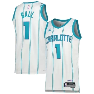 LaMelo Ball Charlotte Superbe Hornets Jordan Brand Unisex Swingman Jersey Association Edition White/Teal