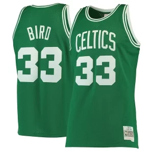 Larry Bird Boston Celtics Hardwood Classics Stylish Swingman Jersey Kelly Green/White