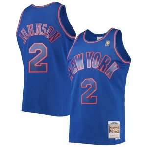 Larry Johnson New York Knicks 1996/97 Hardwood Classics Swingman Distingué Jersey Blue