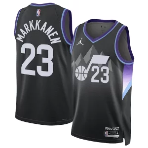 Lauri Markkanen Utah Uniques Jazz Jordan Brand Unisex 2024/25 Swingman Jersey Statement Edition Black
