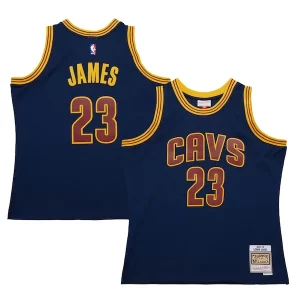 LeBron James Cleveland Cavaliers 2015/16 Hardwood Classics Prime Swingman Jersey Navy