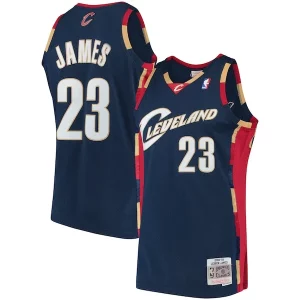 LeBron James Cleveland Cavaliers Hardwood Classics Swingman Jersey Navy Gracieux