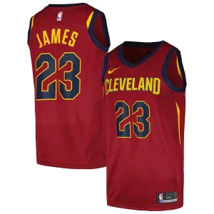 LeBron James Captivant Cleveland Cavaliers Nike Swingman Player Jersey Icon Edition Wine