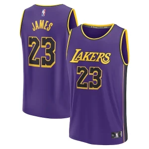 LeBron James Admirable Los Angeles Lakers 2022/23 Fast Break Replica Jersey Statement Edition Purple
