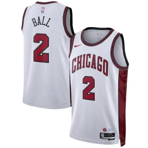 Lonzo Ball Chicago Bulls Nike Unisex 2022/23 Swingman Incontournable Jersey City Edition White
