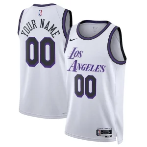 Los Angeles Lakers Nike Unisex 2022/23 Admirable Swingman Custom Jersey City Edition White