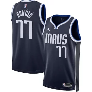Luka Dončić Dallas Mavericks Jordan Brand Refiné Unisex Swingman Jersey Statement Edition Navy