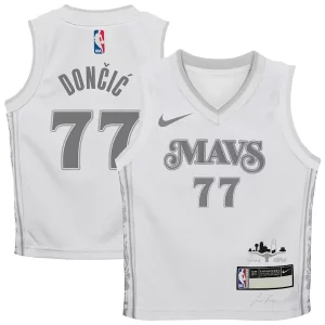 Luka Dončić Dallas Mavericks Nike Preschool 2024/25 Swingman Premium Player Jersey City Edition White