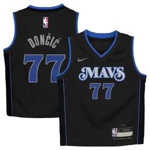 Luka Dončić Dallas Unique Mavericks Nike Toddler 2023/24 Swingman Replica Jersey City Edition Black