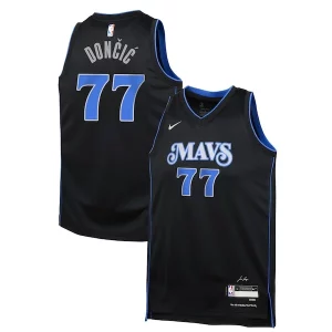 Luka Dončić Dallas Mavericks Nike Youth Swingman Replica Jersey Uniques City Edition Black