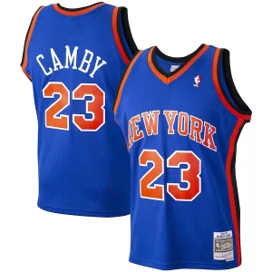 Marcus Camby New York Knicks 1998/99 Hardwood Classics Authentique Swingman Jersey Blue