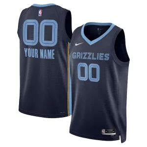 Memphis Grizzlies Nike Unisex Bold Swingman Custom Jersey Navy Icon Edition