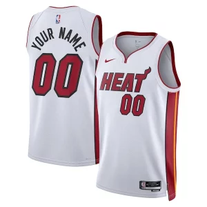 Miami Heat Nike Unisex Sophistiqué Swingman Custom Jersey White Association Edition