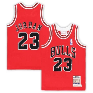 Michael Jordan Chicago Bulls Toddler 1997/98 Hardwood Classics Exquisite Authentic Jersey Red/Black/White