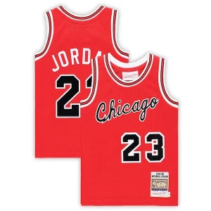 Michael Jordan Chicago Charming Bulls Toddler Hardwood Classics 1984/85 Authentic Swingman Jersey Red