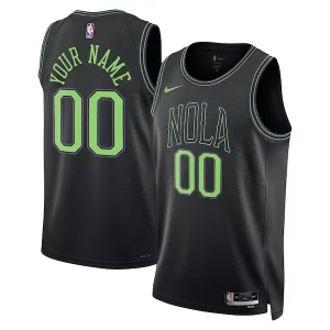 New Orleans Pelicans Nike Unisex 2023/24 Custom Swingman Jersey Black City Incontournable Edition