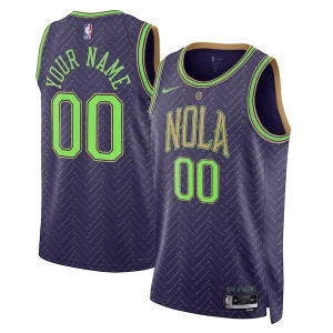 New Orleans Pelicans Nike Unisex Bold 2024/25 Custom Swingman Jersey City Edition Purple
