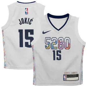Nikola Jokic Denver Nuggets Nike Toddler Refiné 2024/25 Swingman Player Jersey City Edition White