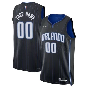 Orlando Magic Nike 2021/22 Diamond Swingman Custom Jersey Exceptionnel Icon Edition Black