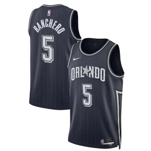 Paolo Banchero Luxueux Orlando Magic Nike Unisex 2023/24 Swingman Jersey Navy City Edition