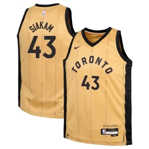 Pascal Siakam Toronto Raptors Nike Youth Swingman Replica Jersey City Commémoratif Edition Gold