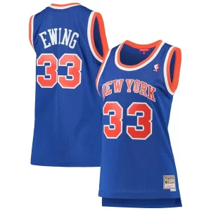 Patrick Ewing New York Knicks Women's 1991/92 Hardwood Classics Personalisable Swingman Jersey Blue